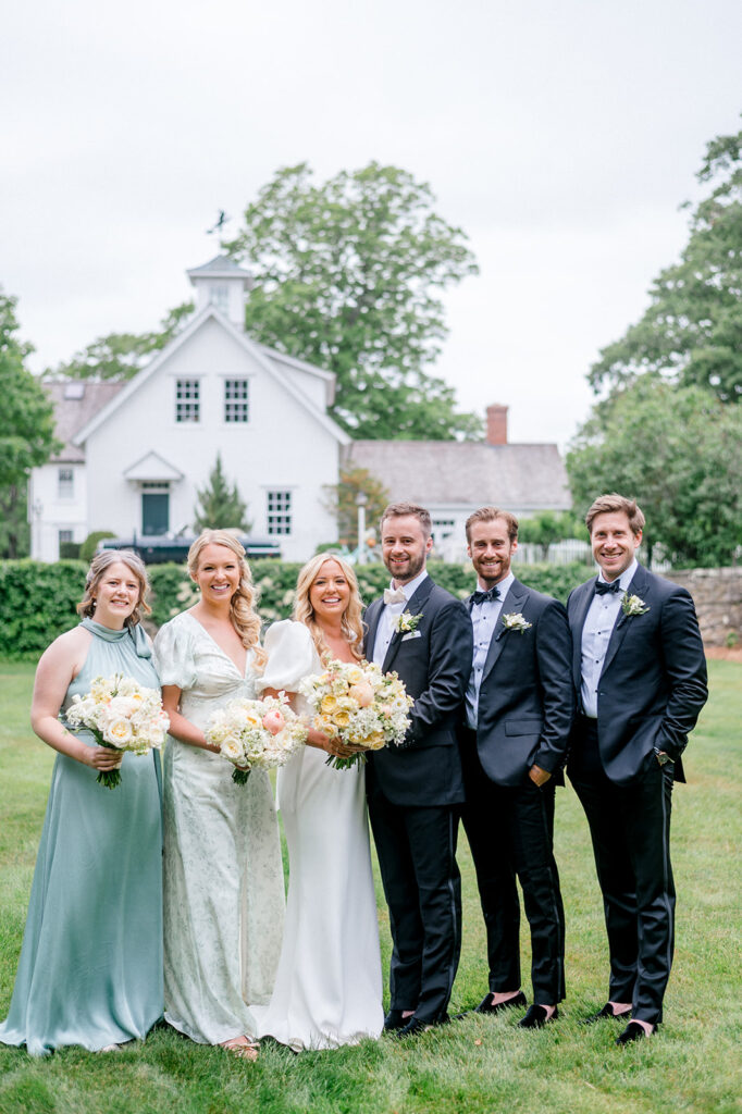 wedding party at smith farm gardens wedding