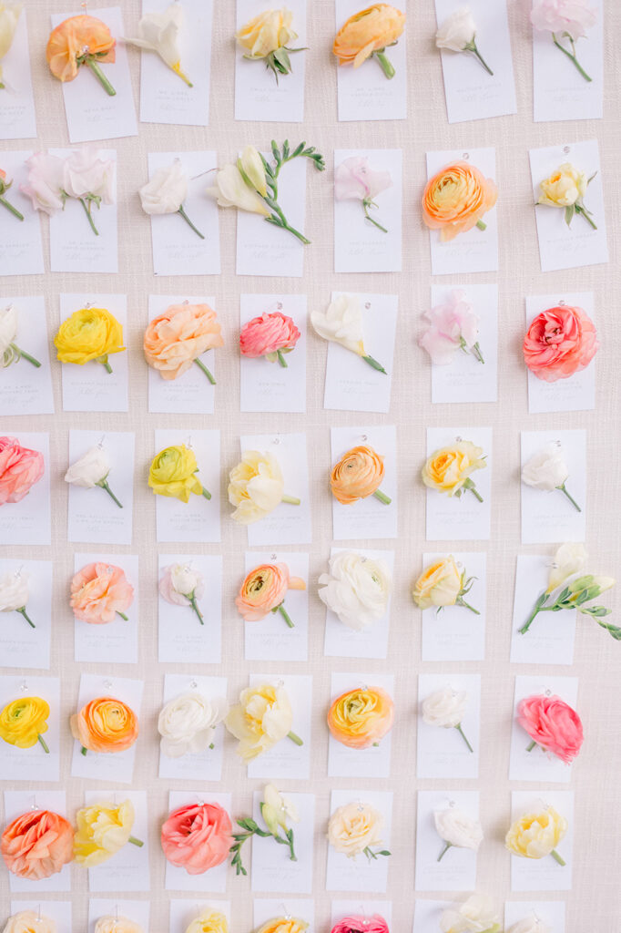 floral detail garden wedding