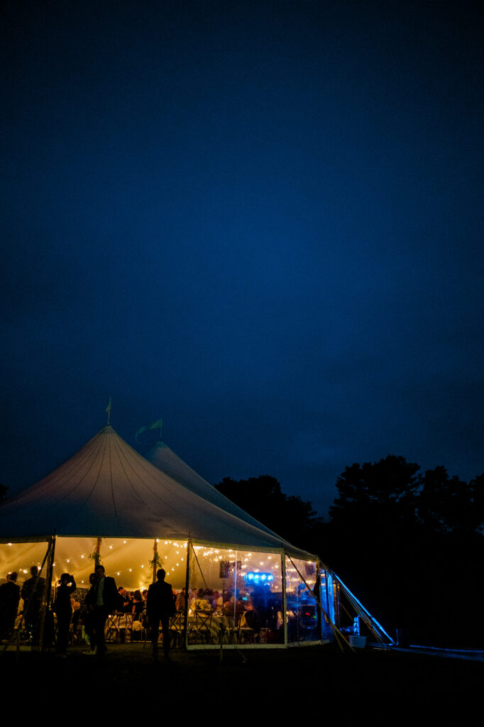 tented garden wedding