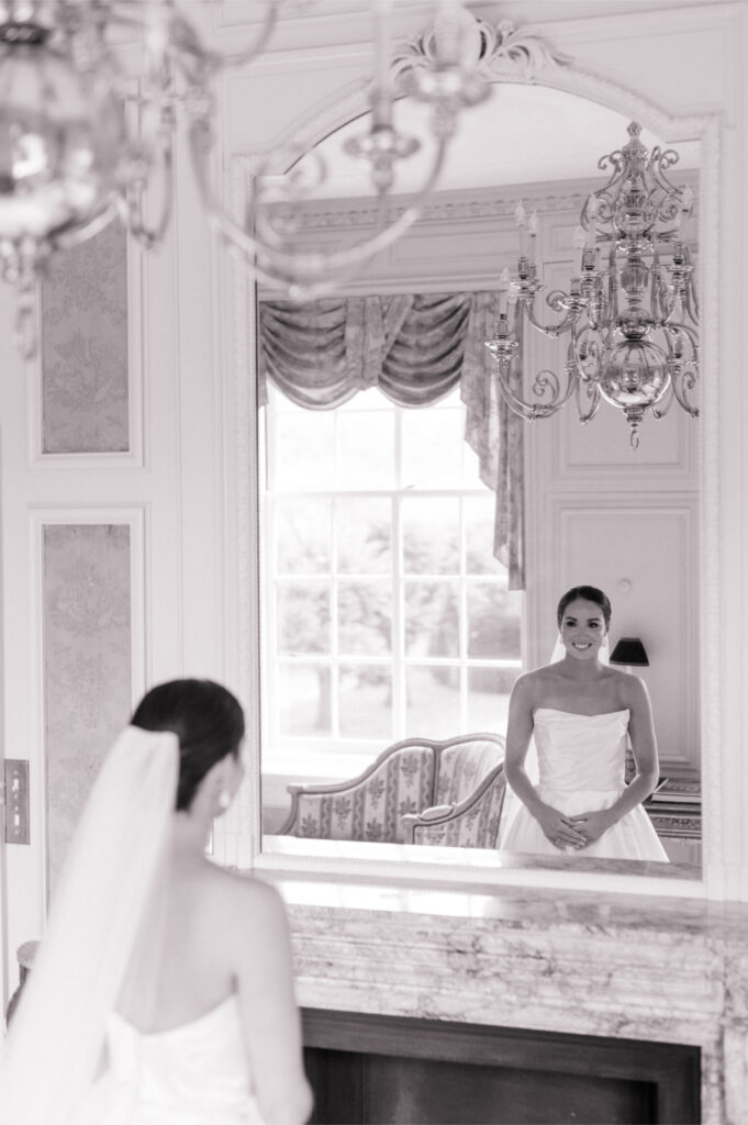 bride getting ready at Bohlin