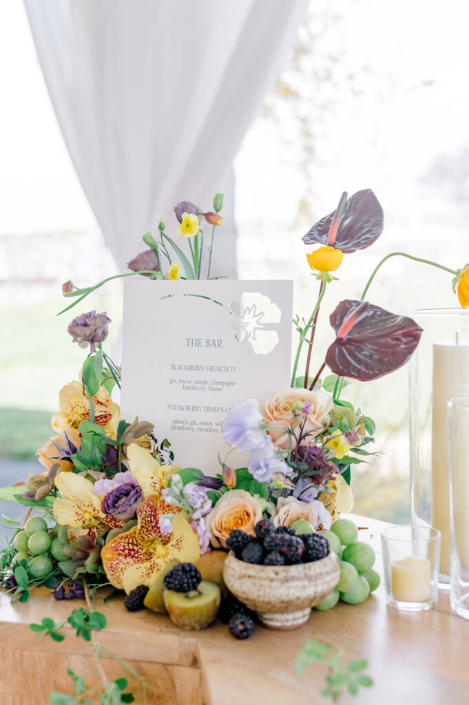 fruit in wedding decor