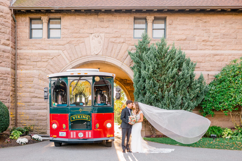 outdoor wedding photo at OceanCliff Newport Rhode Island Wedding