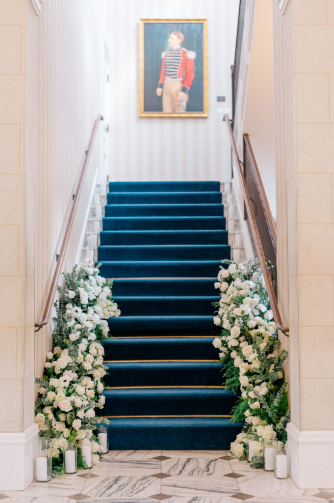 staircase florals