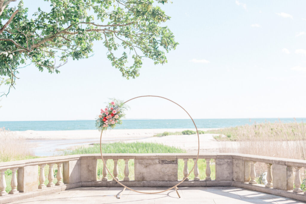 wedding ceremony arch for eolia wedding