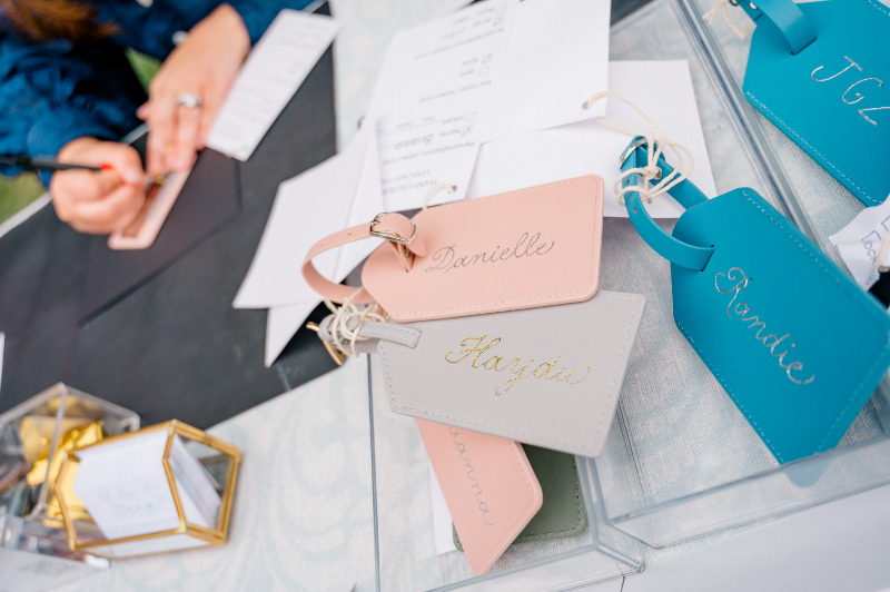 On-site wedding calligraphy, thoughtful wedding details